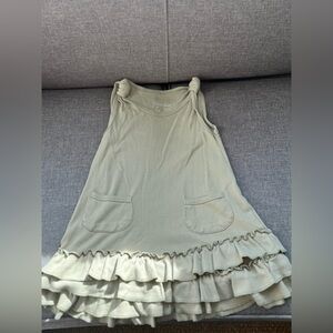 L’oved Baby Green Ruffled Drop Waist Dress-4T